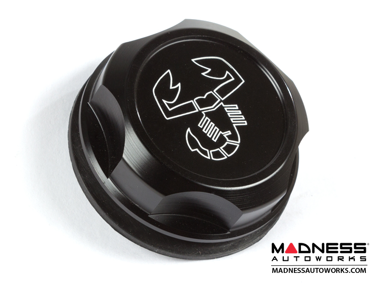 Dodge Dart Oil Cap - 1.4L Engine - Competizione - Black Anodized Billet - w/ Scorpion Logo